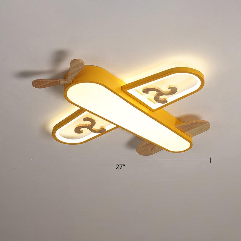 Aircraft Shaped Nursery Flush Mount Acrylic Cartoon Light - Rebooters