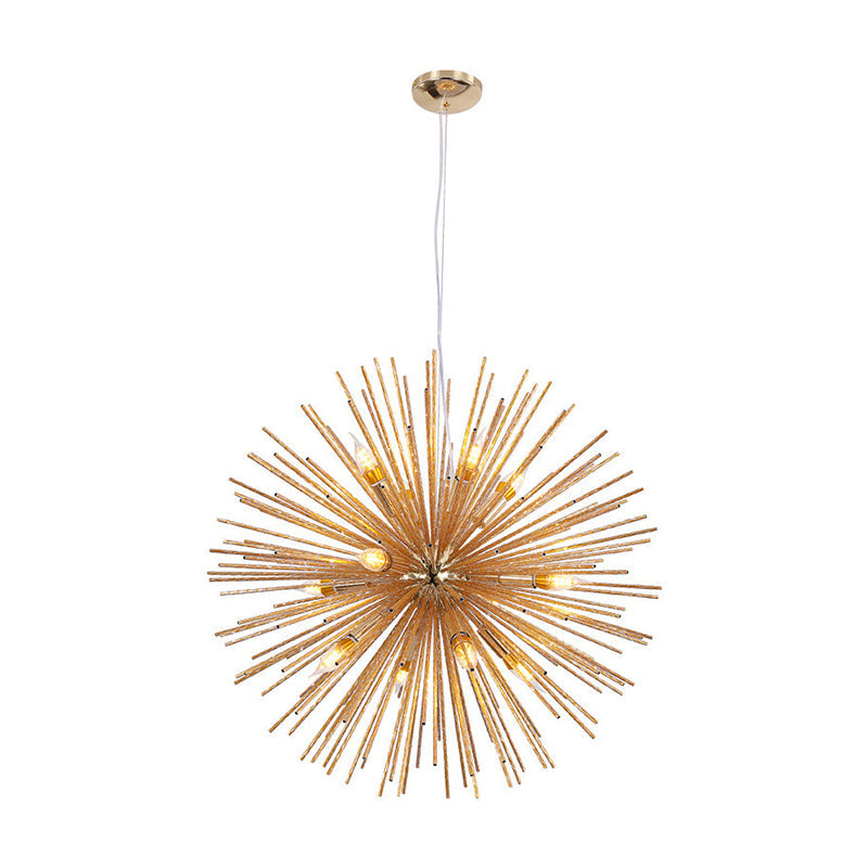 Minimalist Hedgehog Chandelier Metal Living Room Light Fixture - Rebooters