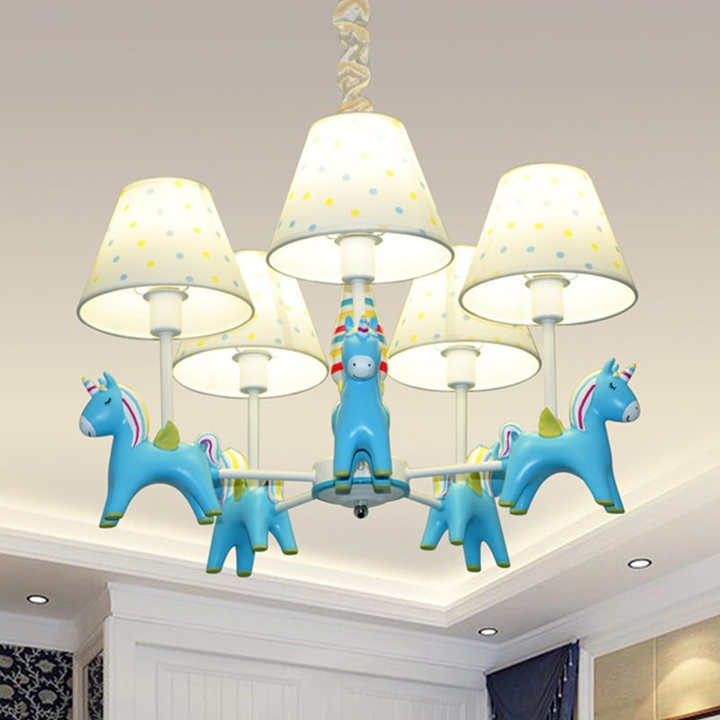 Nordic Tapered Shade Hanging Lights Fabric Pendant Fixture - Rebooters