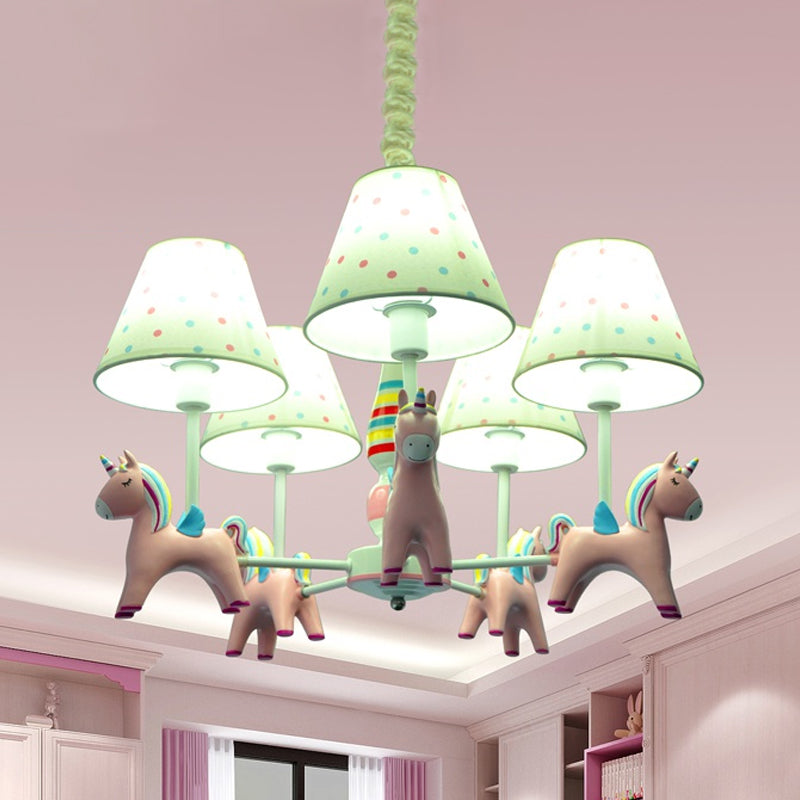 Nordic Tapered Shade Hanging Lights Fabric Pendant Fixture - Rebooters