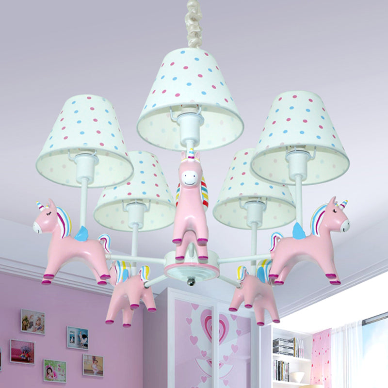 Nordic Tapered Shade Hanging Lights Fabric Pendant Fixture - Rebooters