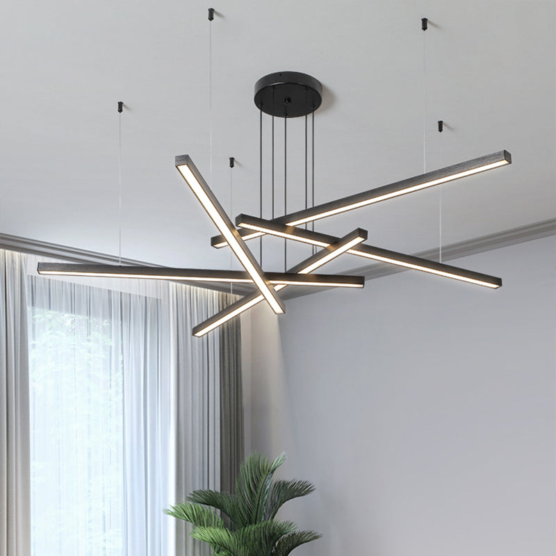 Adjustable Line Art Pendant Lamp Minimalist Metal Chandelier - Rebooters