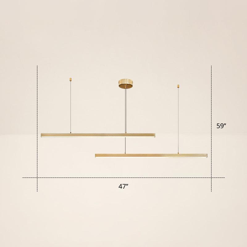 Adjustable Line Art Pendant Lamp Minimalist Metal Chandelier - Rebooters