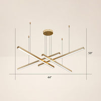 Adjustable Line Art Pendant Lamp Minimalist Metal Chandelier - Rebooters