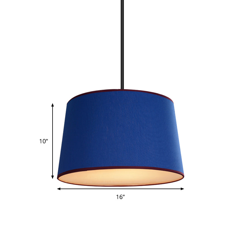 Drum Dining Room Hanging Lamp Metal Modern Style Light - Rebooters