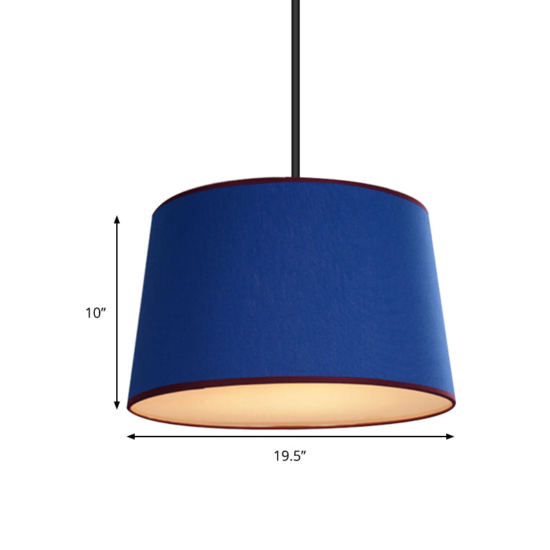 Drum Dining Room Hanging Lamp Metal Modern Style Light - Rebooters