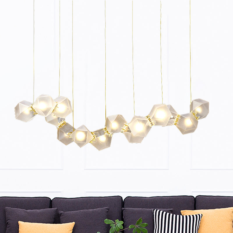 2/4/6 Lights Living Room Chandelier with Geometric Shade - Rebooters