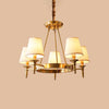 Minimalist Conic Ceiling Chandelier Fabric Bedroom Lighting Gold - Rebooters