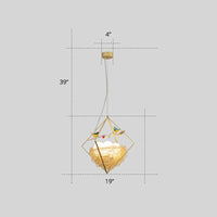 Birds Nest Chandelier Nordic Metal 3-Light Beige Hanging Light - Rebooters