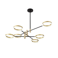 Adjustable Ring Chandelier Postmodern Acrylic LED Light - Rebooters