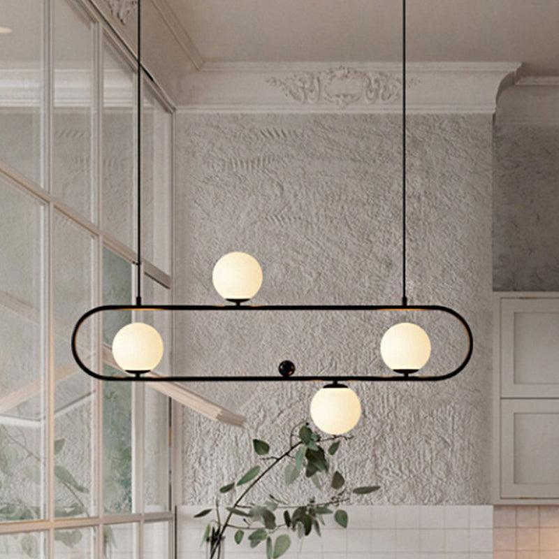 35.5"/47" Wide Global Chandelier Light Black Hanging Lamp - Rebooters