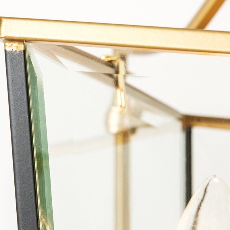 4 Lights Metal Hanging Chandelier Traditional Gold Candle-Style Pendant Light Fixture - Rebooters