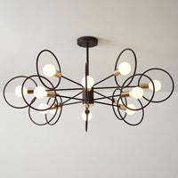 6/8/12-Head Tiered Circle Pendant Chandelier for Living Room - Rebooters
