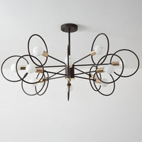 6/8/12-Head Tiered Circle Pendant Chandelier for Living Room - Rebooters