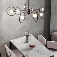 6/8/12-Head Tiered Circle Pendant Chandelier for Living Room - Rebooters
