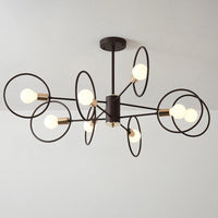 6/8/12-Head Tiered Circle Pendant Chandelier for Living Room - Rebooters