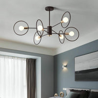 6/8/12-Head Tiered Circle Pendant Chandelier for Living Room - Rebooters