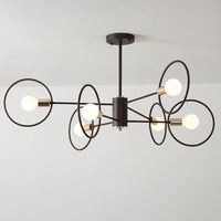 6/8/12-Head Tiered Circle Pendant Chandelier for Living Room - Rebooters