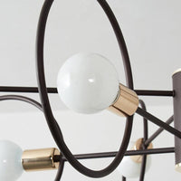 6/8/12-Head Tiered Circle Pendant Chandelier for Living Room - Rebooters