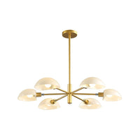 1/2 Tiers Chandelier Lamp Spoon Shade Nordic Metal Light - Rebooters