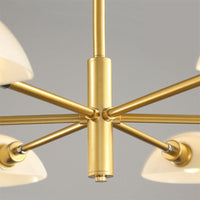 1/2 Tiers Chandelier Lamp Spoon Shade Nordic Metal Light - Rebooters