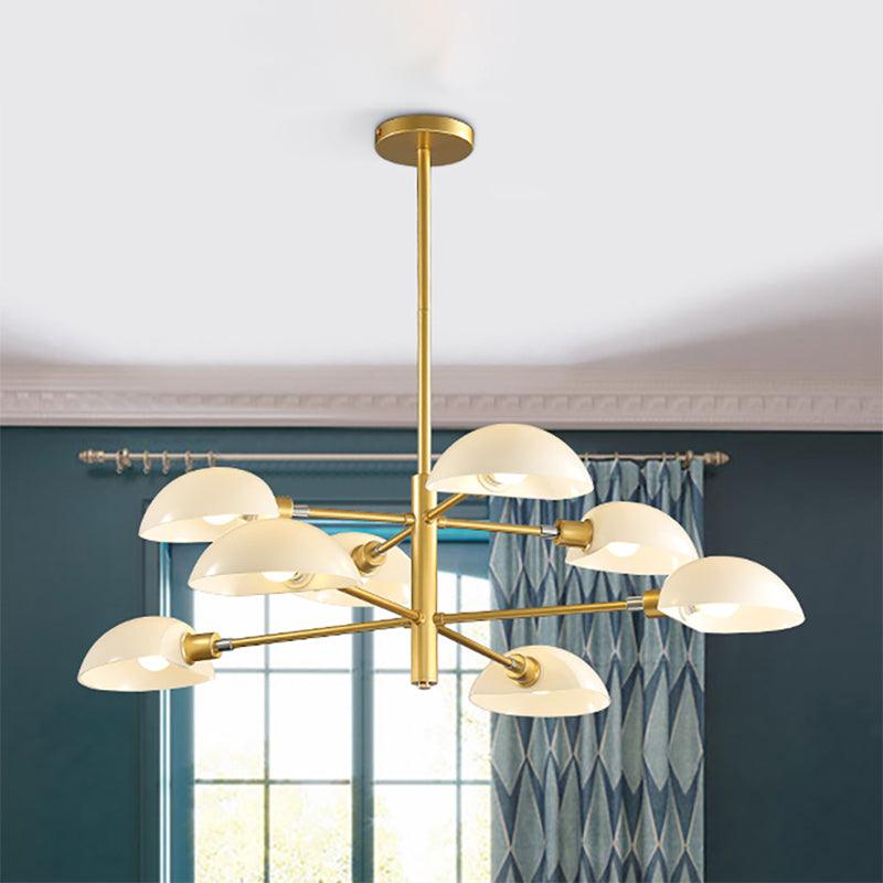 1/2 Tiers Chandelier Lamp Spoon Shade Nordic Metal Light - Rebooters