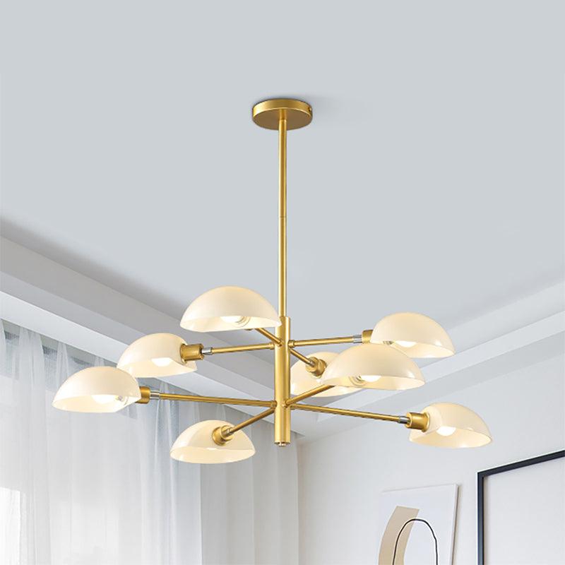 1/2 Tiers Chandelier Lamp Spoon Shade Nordic Metal Light - Rebooters