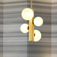 4/8 Lights Gold Linear Suspension Light Modern Chandelier - Rebooters