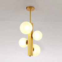 4/8 Lights Gold Linear Suspension Light Modern Chandelier - Rebooters
