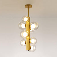 4/8 Lights Gold Linear Suspension Light Modern Chandelier - Rebooters