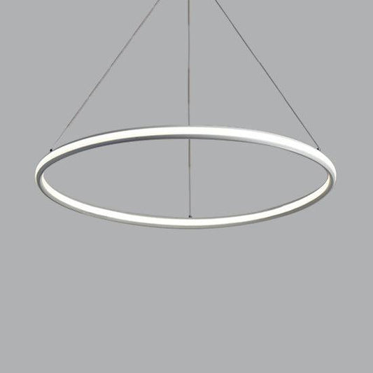 Acrylic Ring Chandelier Simple 1/2/3-Light LED Ceiling Pendant Lighting - Rebooters