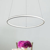 Acrylic Ring Chandelier Simple 1/2/3-Light LED Ceiling Pendant Lighting - Rebooters