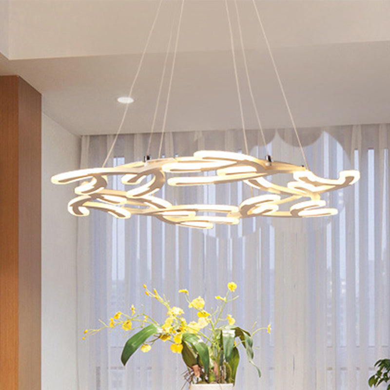 29.5"/37.5"/45" Dia Acrylic Branch Ceiling Light Fixture - Rebooters