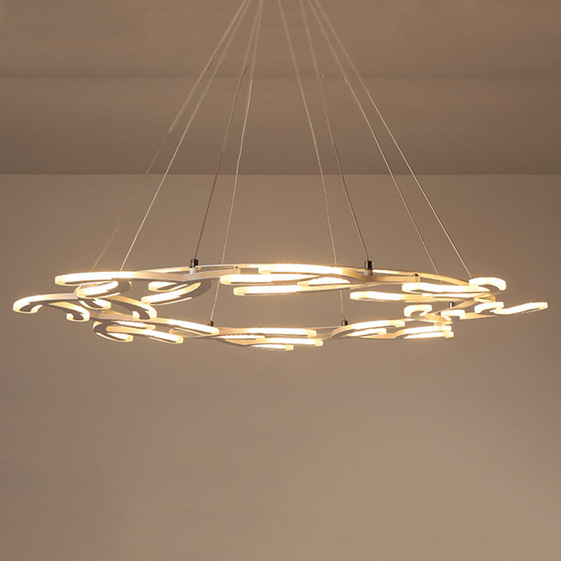 29.5"/37.5"/45" Dia Acrylic Branch Ceiling Light Fixture - Rebooters