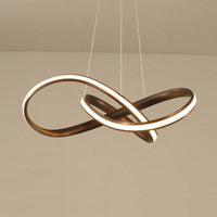 19.5"/27.5" Wide Black White Brown Bent Ceiling Light Fixture - Rebooters