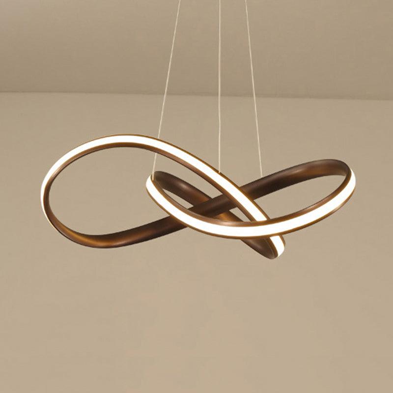 19.5"/27.5" Wide Black White Brown Bent Ceiling Light Fixture - Rebooters