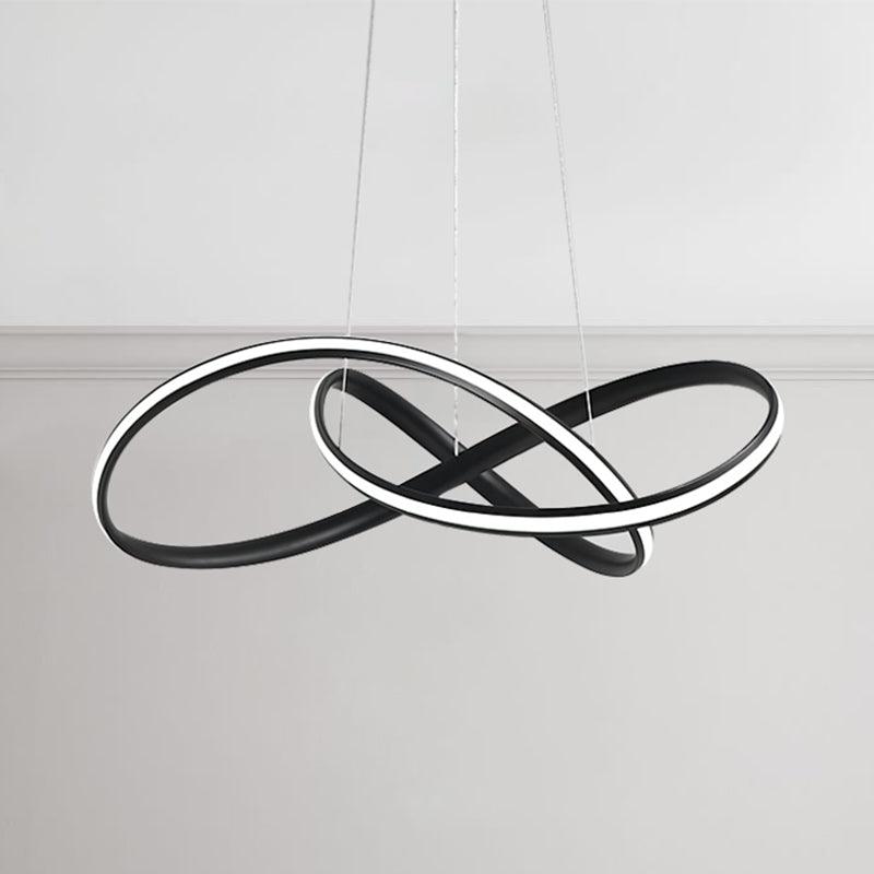 19.5"/27.5" Wide Black White Brown Bent Ceiling Light Fixture - Rebooters