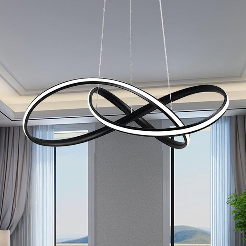 19.5"/27.5" Wide Black White Brown Bent Ceiling Light Fixture - Rebooters