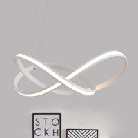 19.5"/27.5" Wide Black White Brown Bent Ceiling Light Fixture - Rebooters