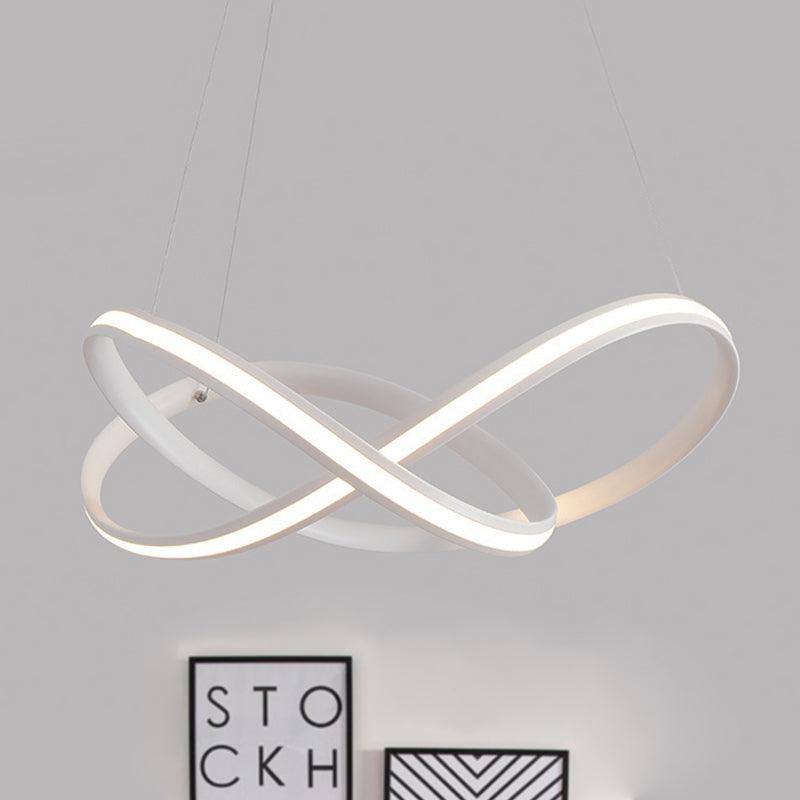 19.5"/27.5" Wide Black White Brown Bent Ceiling Light Fixture - Rebooters