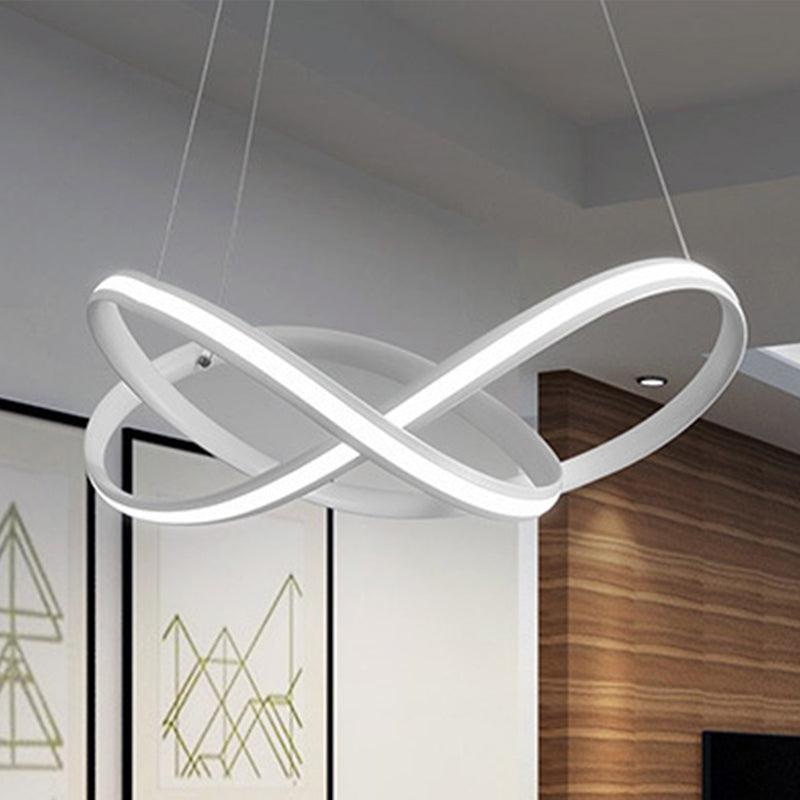 19.5"/27.5" Wide Black White Brown Bent Ceiling Light Fixture - Rebooters