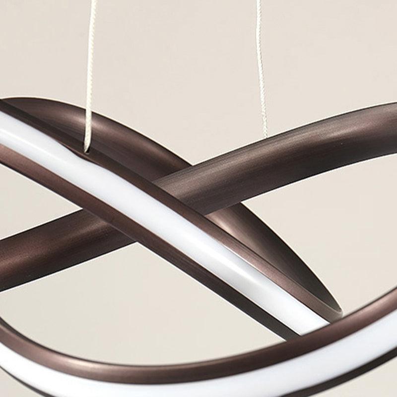 19.5"/27.5" Wide Black White Brown Bent Ceiling Light Fixture - Rebooters