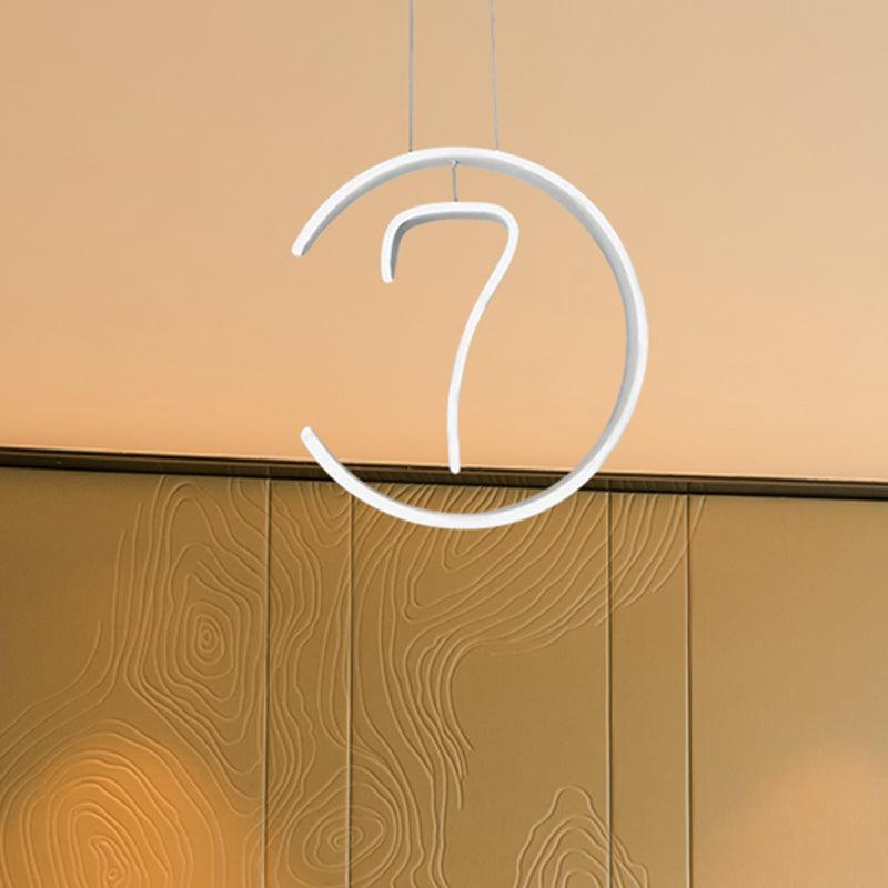 6/7/8-Shaped Drop Pendant Simple Acrylic White Chandelier - Rebooters