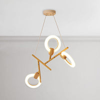 3/5/6 Lights Kitchen Ceiling Light with Branch Acrylic Shade - Rebooters