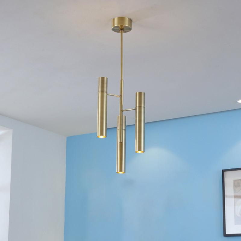 6/10 Heads Hallway Chandelier Lighting Modern Gold Lamp - Rebooters
