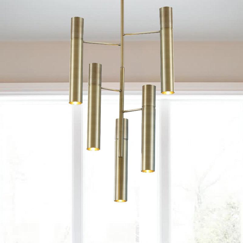 6/10 Heads Hallway Chandelier Lighting Modern Gold Lamp - Rebooters
