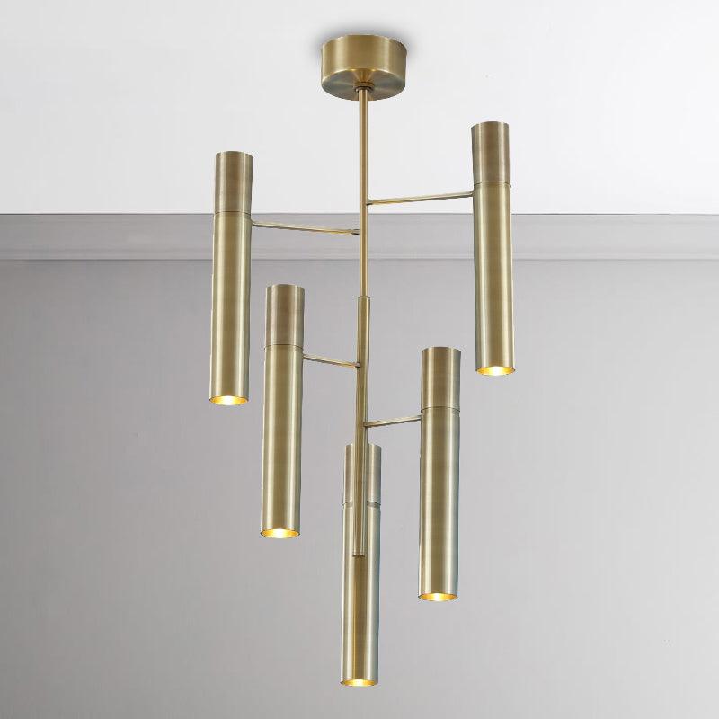 6/10 Heads Hallway Chandelier Lighting Modern Gold Lamp - Rebooters