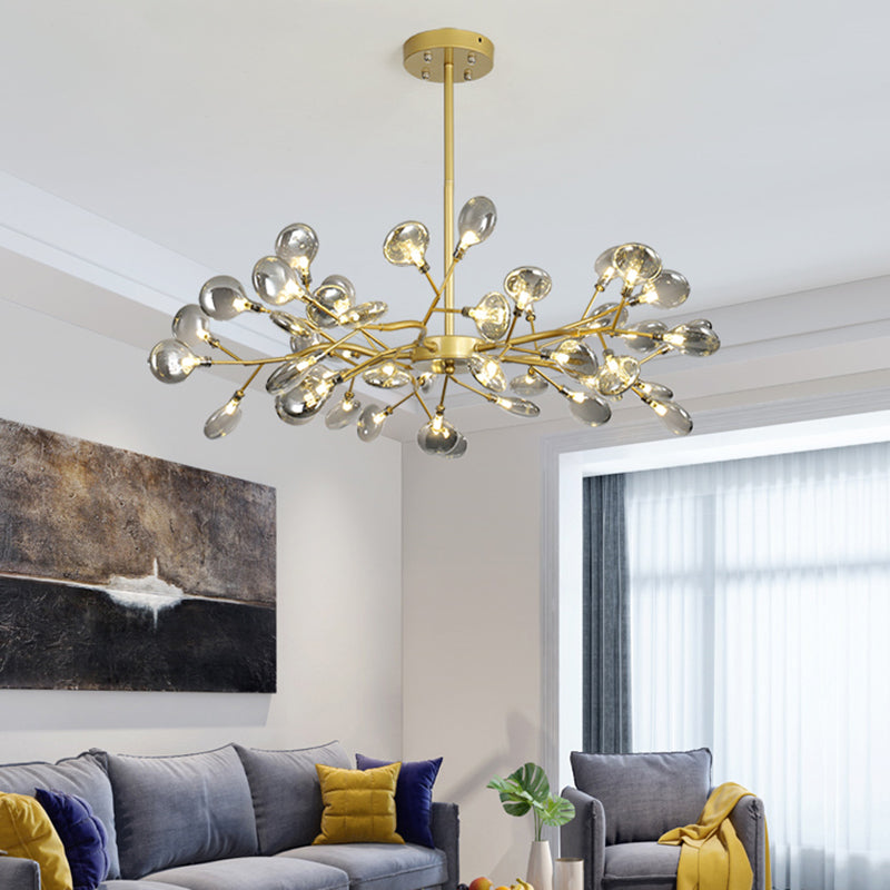 Glass Firefly Chandelier Lighting Postmodern Ceiling Lamp - Rebooters