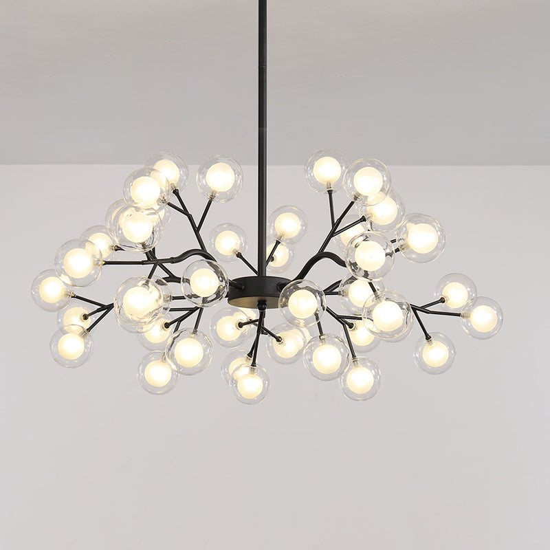 Glass Firefly Chandelier Lighting Postmodern Ceiling Lamp - Rebooters