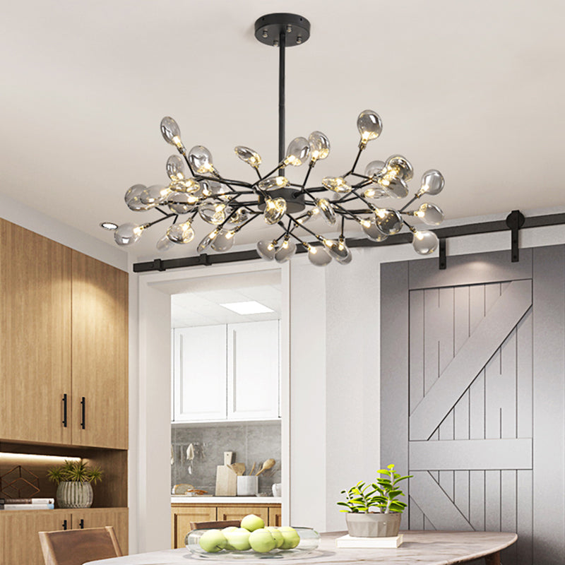 Glass Firefly Chandelier Lighting Postmodern Ceiling Lamp - Rebooters